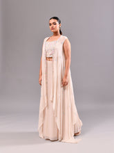 Sequins Multi Colour Skirt Cape Indo
